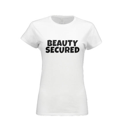 Black Beauty Secured White T-Shirt